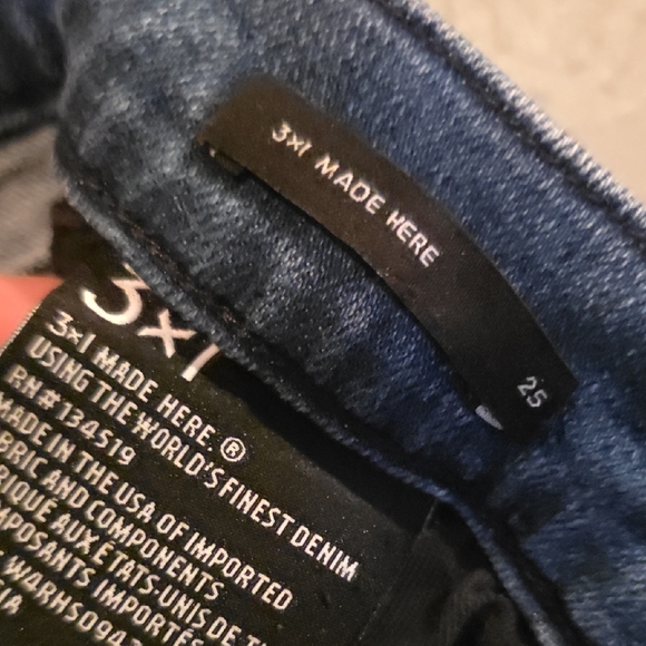 3x1 Women's Classic Indigo High Rise Straight Leg Jeans - Picture 3 of 8